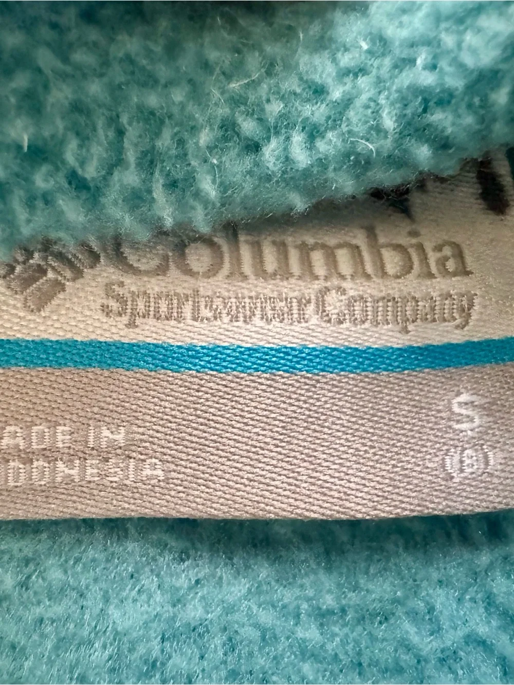Columbia Teal and Navy Kids' Full-Zip Fleece Jacket
